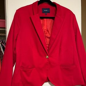 Red Eloquii Blazer